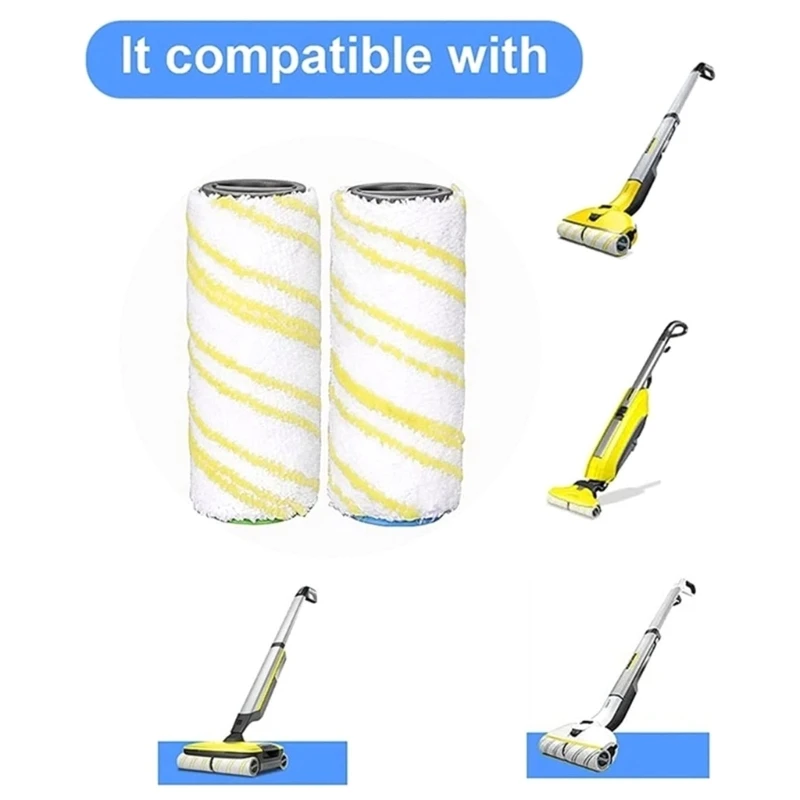 무선 바닥 청소기용 롤러 브러시, Karcher FC5 FC7 FC3 FC3D, 8x