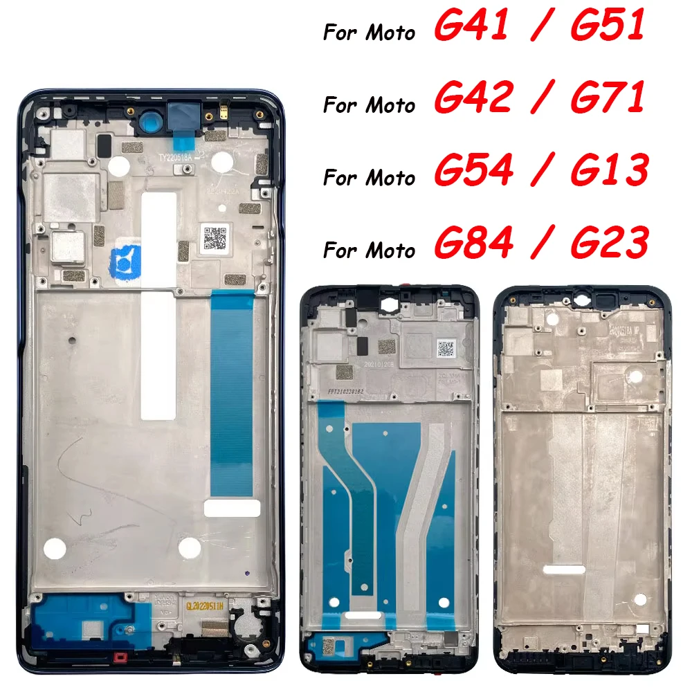 

NEW Middle Frame Housing For Moto G41 G42 G51 G71 G71S G22 G72 G52 G53 G23 Rear Middle Frame LCD Front Bezel Cover Replacement