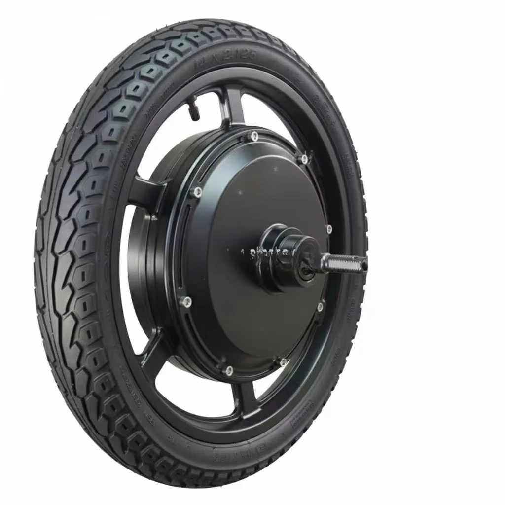 &s for14 Inch 36V 48V 350W 500W Brushless Disc Brake Gearless Electric Bicycle Bike Rear Hub Motor with 14x2.125 Inch Tire*