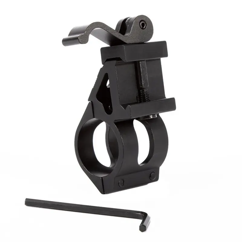 25.4mm Quick Release Zaklamp Offset Mount Houder 20mm Picatinny Rail QD 45 Graden Sight Scope Mount Klem Speelgoed pistool Accessoires