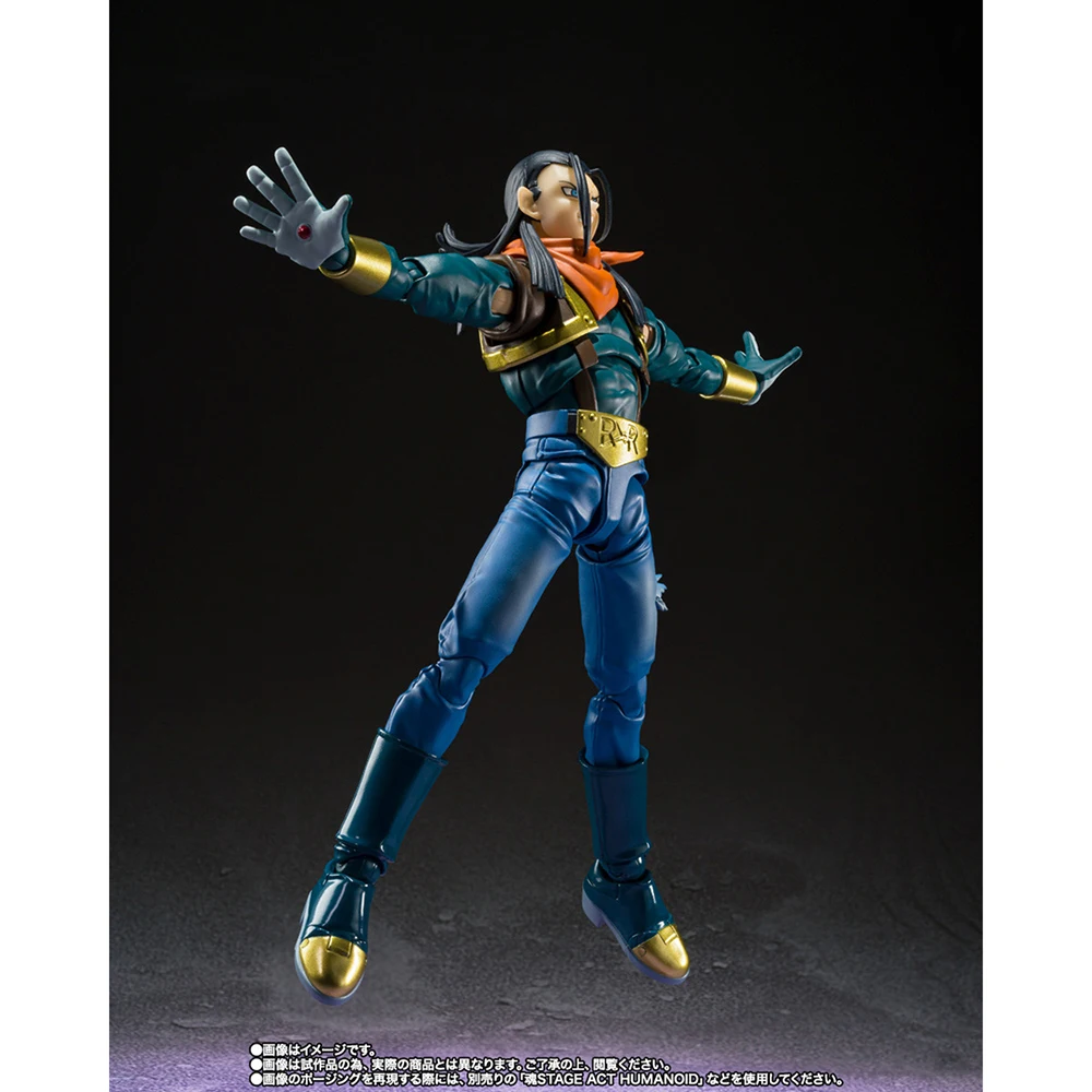 BANDAI S.H.Figuart Super Android 17 Ju-nana Gou Dragon Ball GT Collectible Anime Action Figure Model Toys