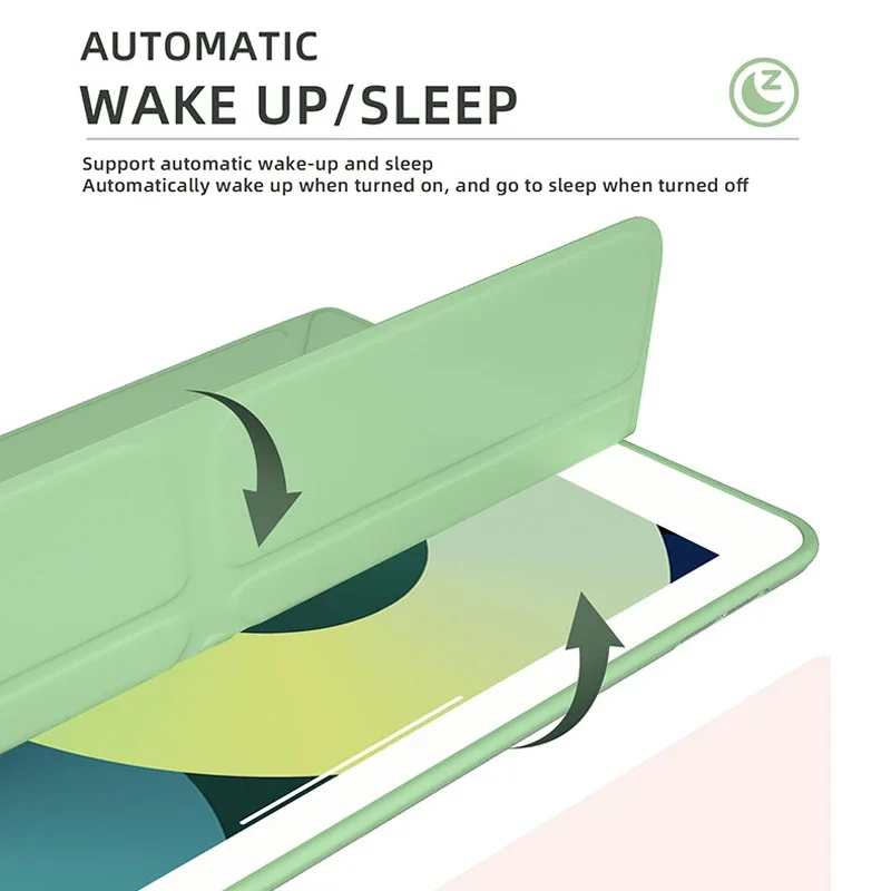 Untuk iPad Air Pro casing MINI 3th 4th th ke-6 ke-7 9th 10.2 10.9 11 12.9 13 inci y-fold kulit lembut penutup lengan berdiri