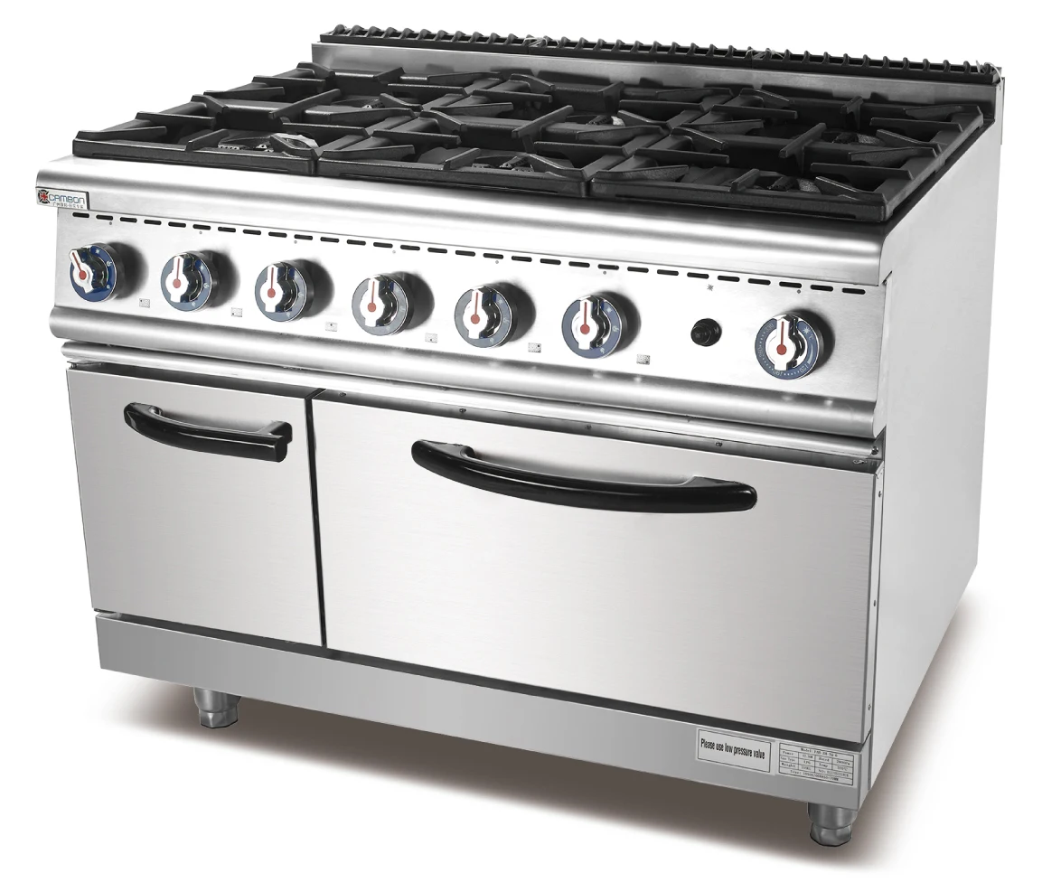 Hot Selling Gas Range 6 Burner Stove Campbon ZH-RS-6.ZH-TQ-6 Gas Range 6 Burner Stove And Griddle With Oven