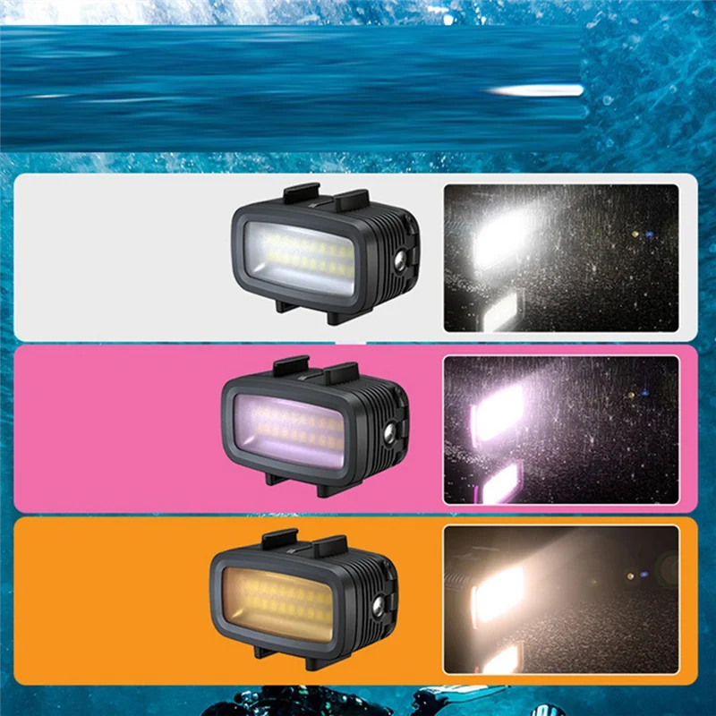 AF91-20LED Portable Diving Fill Light Outdoor Live Photography Lighting For Gopro Camera