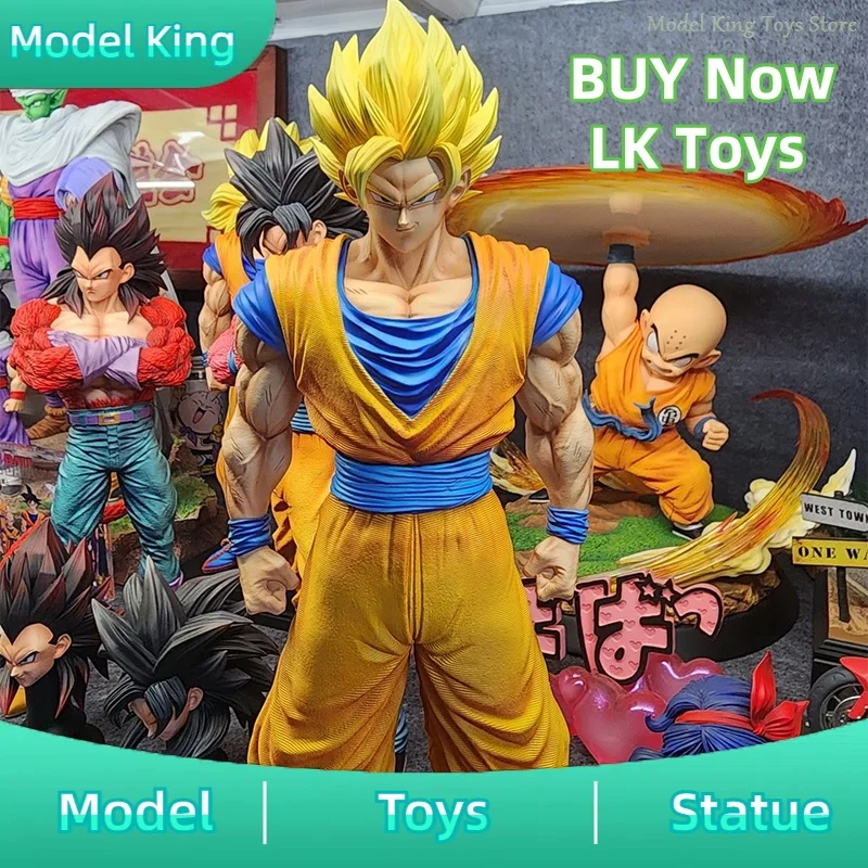 

Новый 35 см LK Toys Dragon Ball Аниме Фигурка Ssj3 Ssj2 Goku Son Фигурка Гоку Фигурка Статуя из ПВХ Коллекция Модель Игрушки на день рождения Подарки