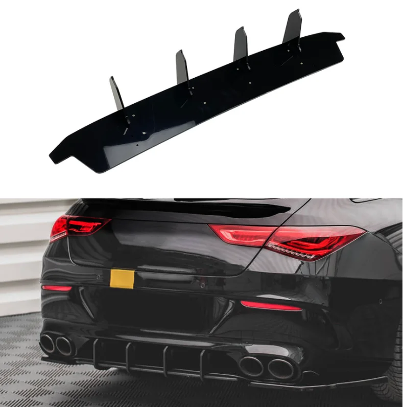 車のリアバンパーディフューザー,スポイラースプリッター,メルセデスベンツclaクラスc118 cla35 cla45 amg 2020-2021-2022