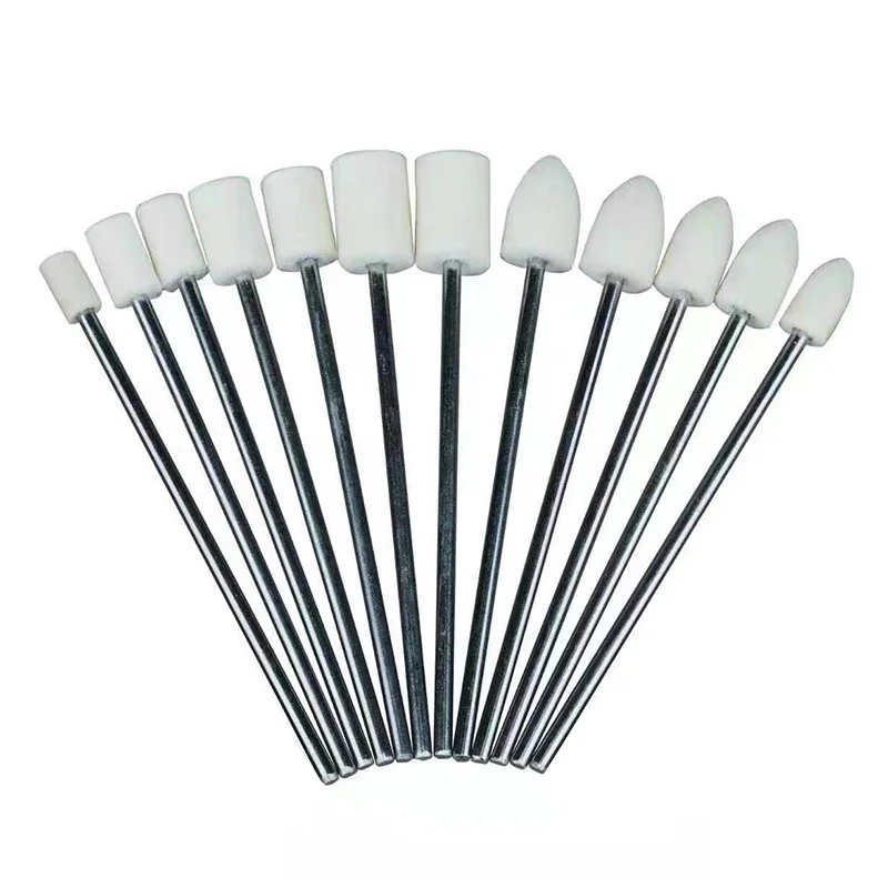 

3mm Shank 100mm Wool Felt Bobs for Rotary Tool - Mounted Polishing Points for Die Grinder, Ideal for Mould Mirror Polishing