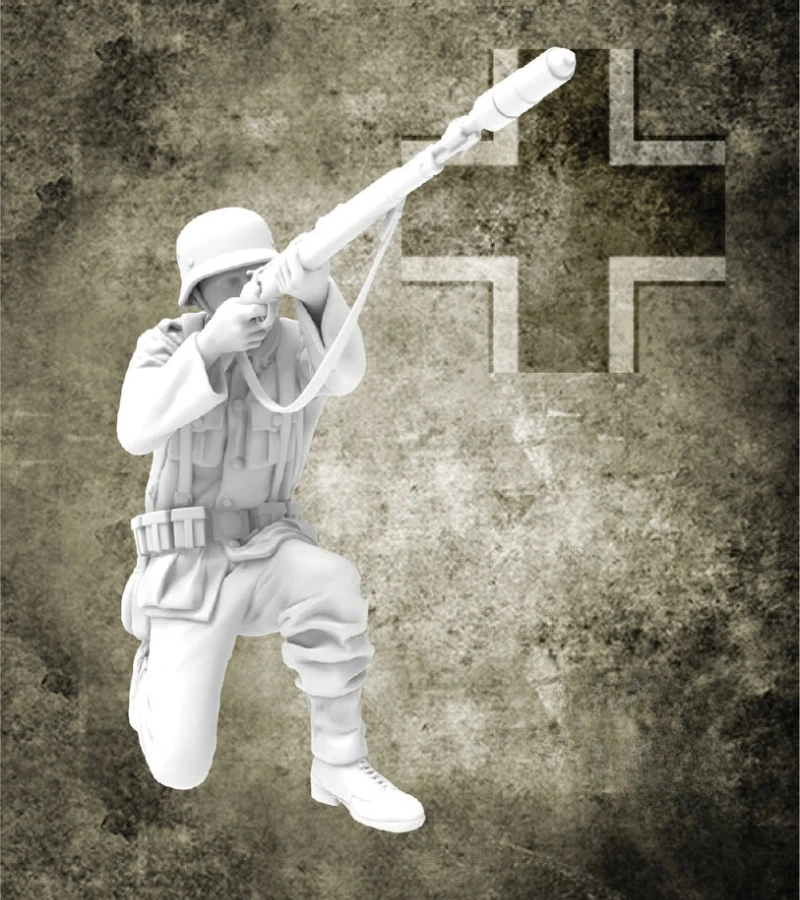 

1/35 Scale Die-Cast Resin Figure Model Kit WWII German Soldier Unassembled and Unpainted