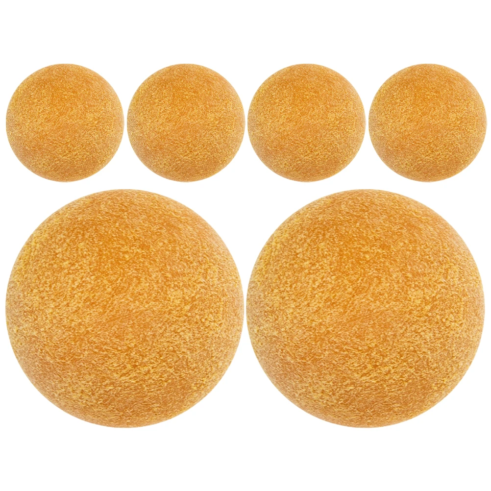 

6 Pcs Football Table Accessories Soccer Mini Balls Small Desk Game Foosball Foosballs Replacement Parts & Supplies