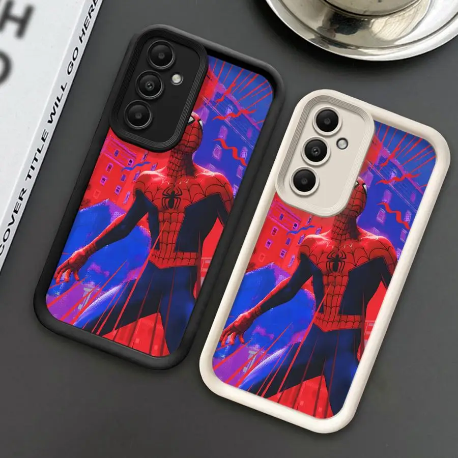 Funda de teléfono suave para Samsung Galaxy A52 A53 A06 A51 A72 A71 A35 A73 A25 A15 A54 A55 Marvel el increíble Spider-Man