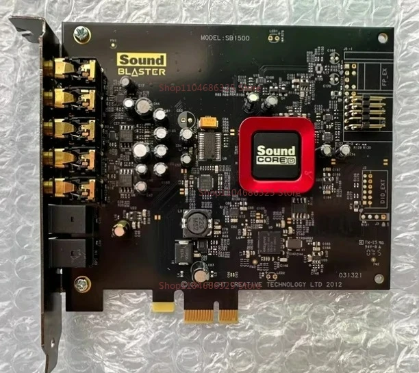 

For Innovative Sound Card Sb1500 Sound Card PCIE X1 Interface 5.1 Channel, with Fiber Optic Interface