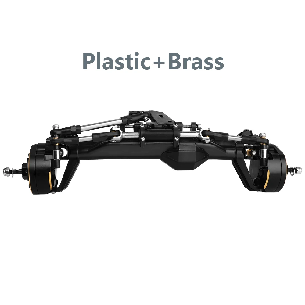 H10 Portal of Rechte As Kunststof + Messing of Aluminium Legering Voor- en Achteras Complete Assen voor Vanquish 1/10 RC Crawler Auto Upgrade