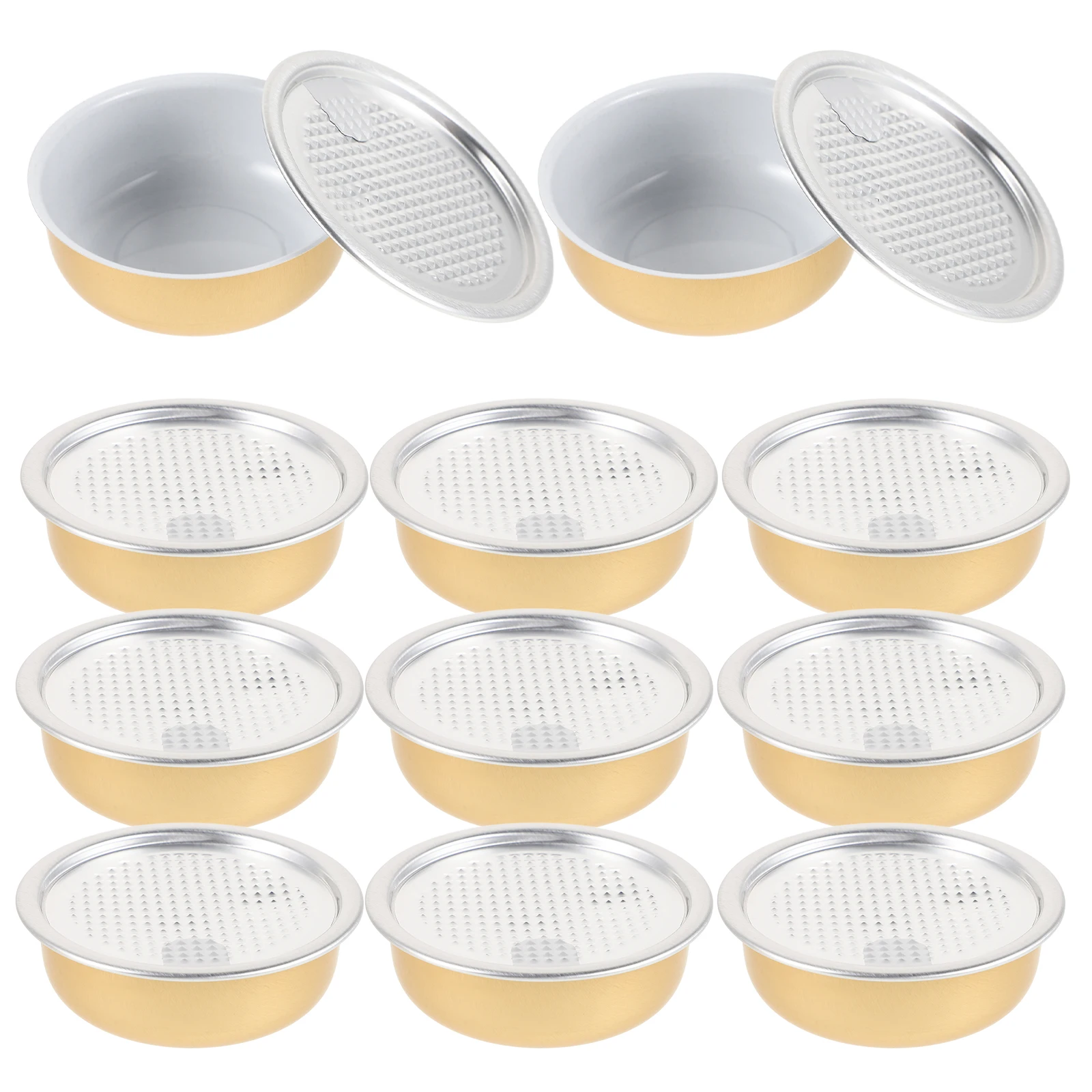 

12 Pcs 40ml Bird's Nest Fish Glue Aluminum Bowls Empty Cans Food Containers High Temperature Sealed Easy Pull Storage Tin