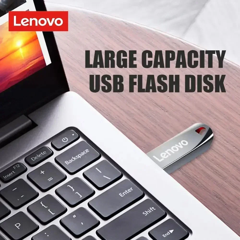 Lenovo USB Memoria 2TB OTG Metallo USB 3.0 Pen Drive Chiave 1TB Tipo C Pendrive ad alta velocità Mini Flash Drive Memory Stick da 128 GB