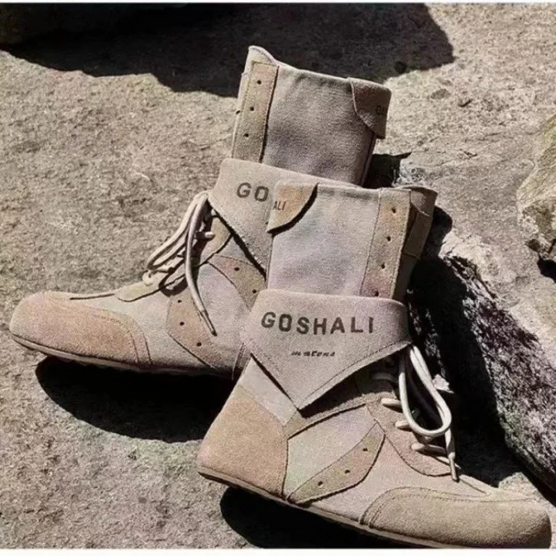 كعب منخفض (أقل 3 سم) أربعة مواسم PU الجانب سستة قصيرة أحذية الموضة مريحة زيادة المرأة حذاء من الجلد #2