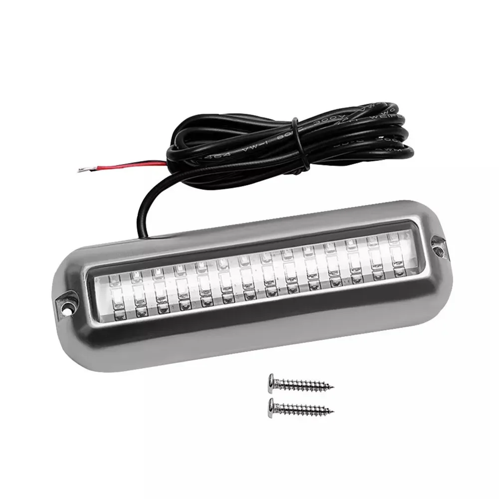 Boat Transom Lamp Waterproof Marine Light 12V Power Source 316 Stainless Steel Bright Blue Light High Visibility