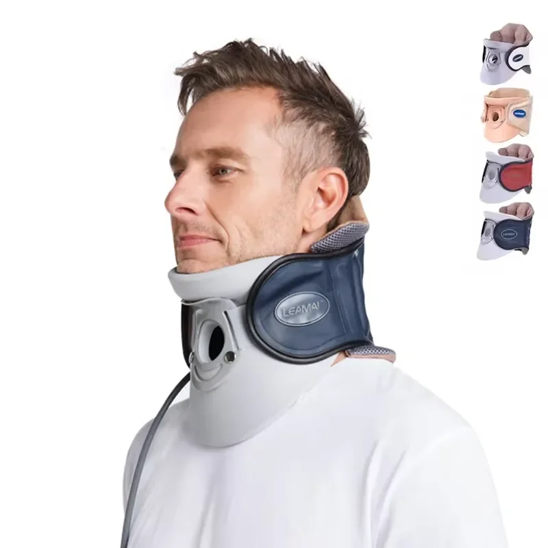 Neck Support Pain Relief Brace Inflatable Neck Cervical Traction Collar