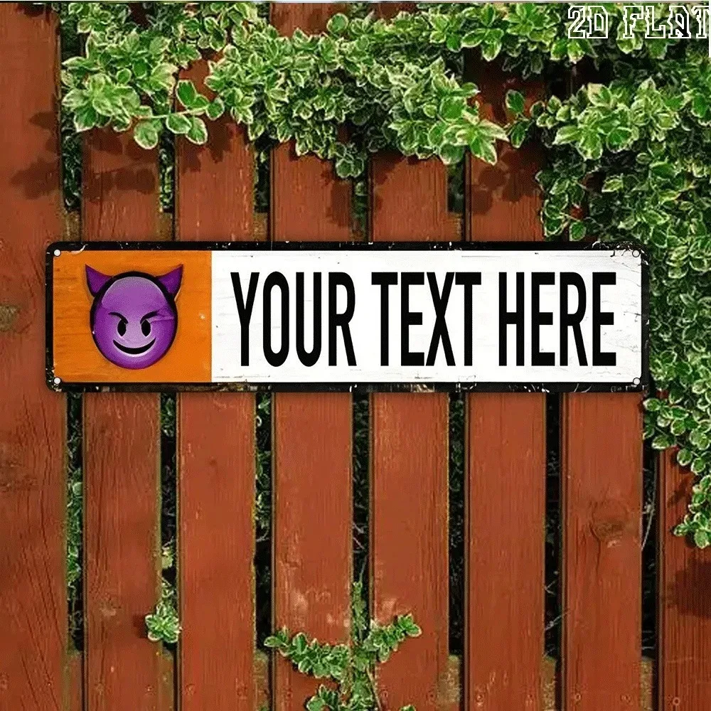 15.75×3.94 Inch 2D Flat Custom UV Print Personalized Text Plaque Wall Ornament Garage Bar Shop Club Car Decor