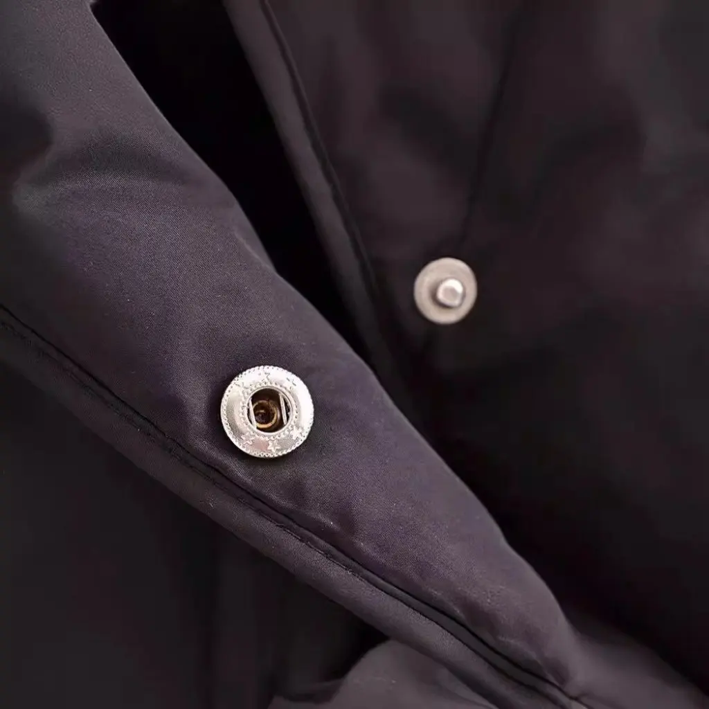 

Женское пальто на хлопковой подкладке с капюшоном, повседневная свободная домашняя одежда, осенняя новинка ZAURA, европейско-американский стиль, оптовая продажа