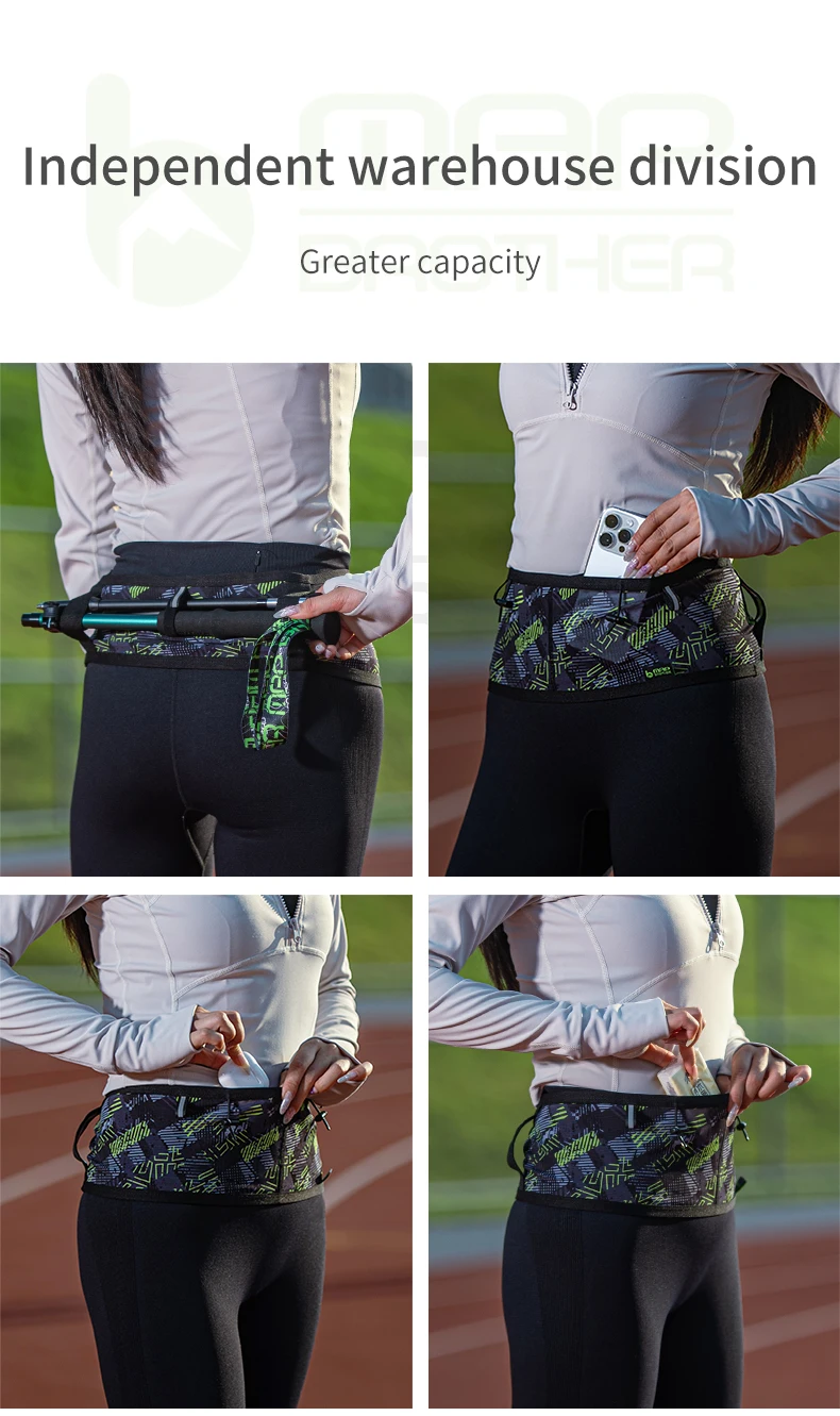 Men Gym Trail Running Belt Bag Fanny Pack Woman Sport Hydration Waist Pouch For Jogging 250ml Water bottle(optional)