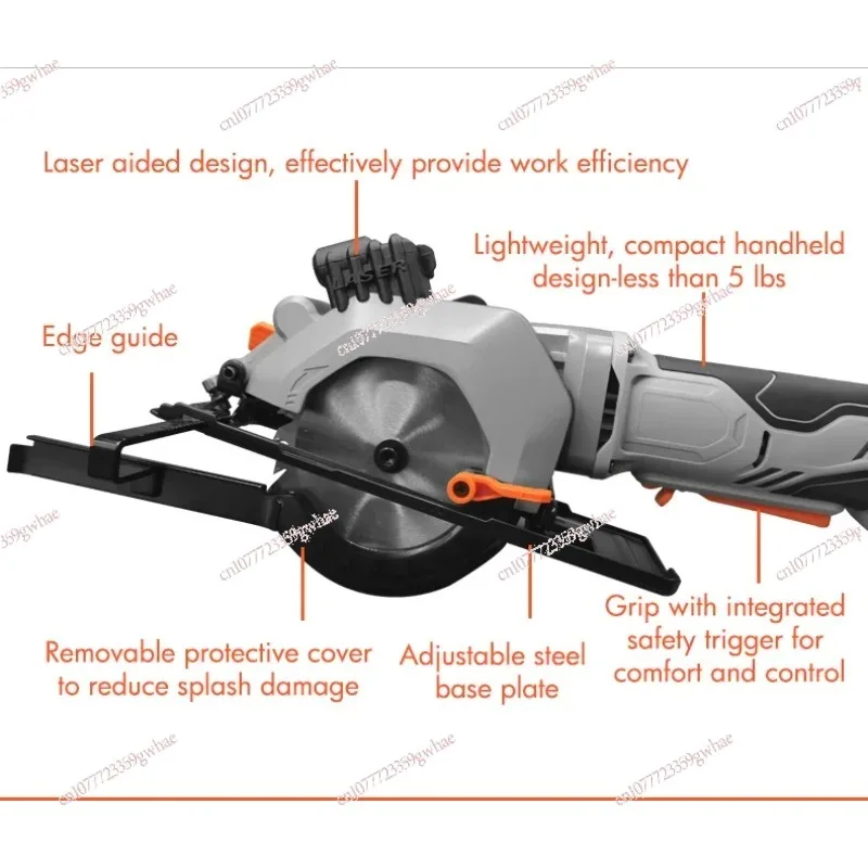 20v cordless wood metal concrete hand-held portable mini electrical circular saw with laser kit