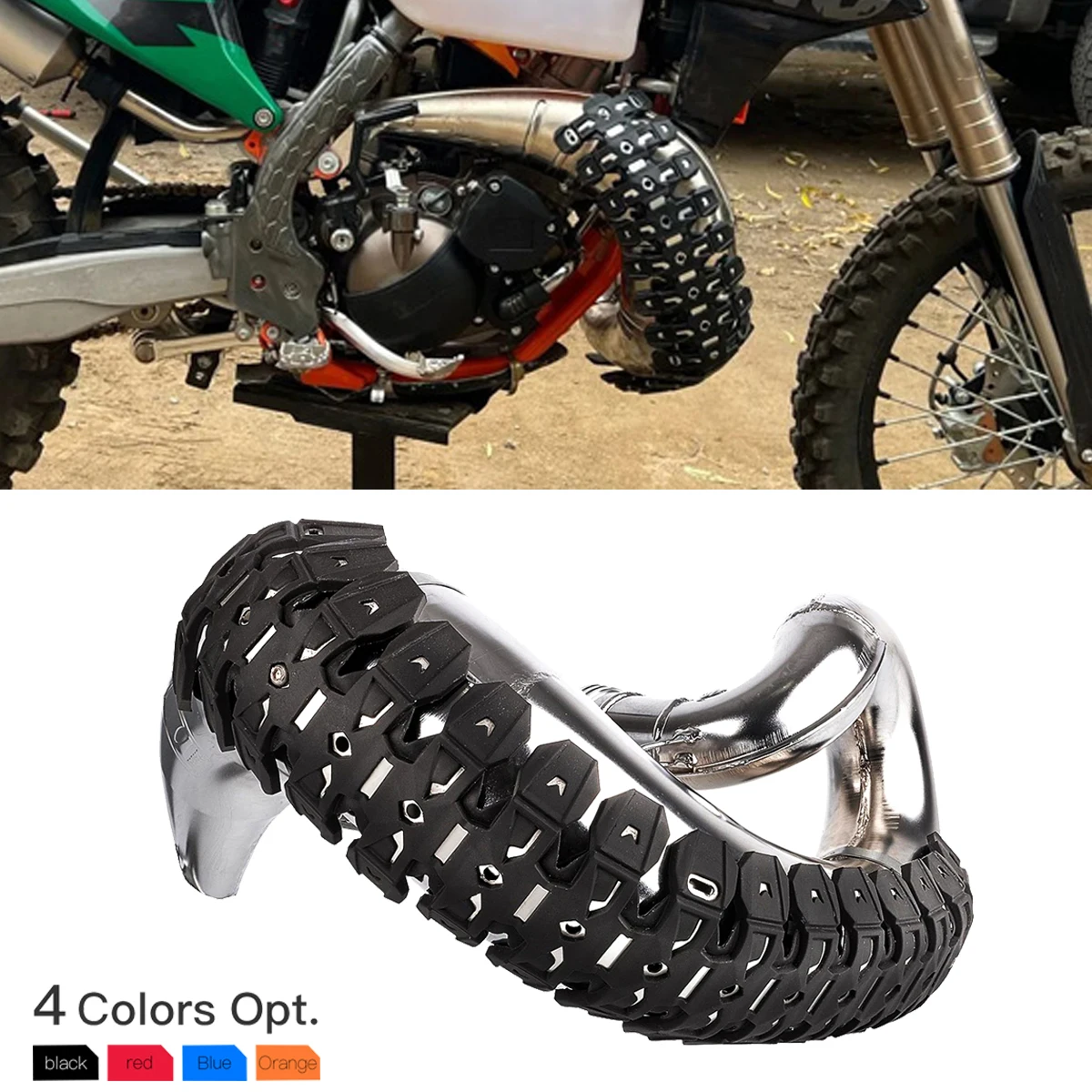 

NICECNC For Husqvarna TE 300 TE 300i TE 250 TX 300 2014-2023 60cm Exhaust Muffler Pipe Heat Shield Guard For KTM EXC 300 TPI