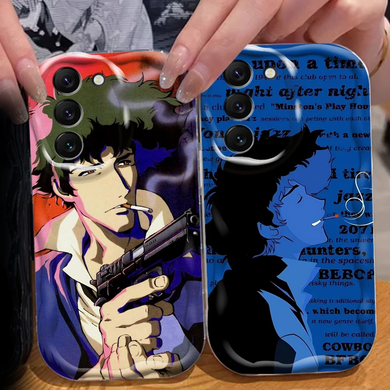 Cowboy Bebop Anime Comic Art For Samsung S24 S23 S21 S20 Ultra Plus FE A73 A72 A71 A51 A31 A05S A05 A04 5G Wave Oil Funda