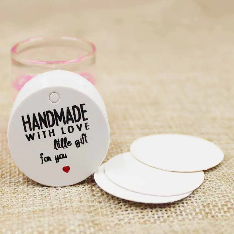 100pcs Thank You Kraft Gift Packing Tags