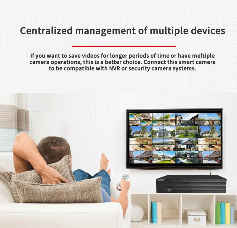 FOSVISION Sistema grabador de vídeo en red P2P 64 canales Nvr Grabador de vídeo en red de seguridad IP 8MP Cctv Nvr