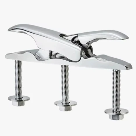 Patented New Heavy Duty Stainless Steel 316 Marine Deck Hardware X-Folding Cleats