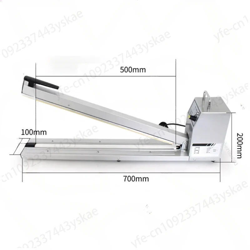 Impulse Sealer Plastic Film Foil Bags Impulse Sealing Machine Size 500mm 600mm