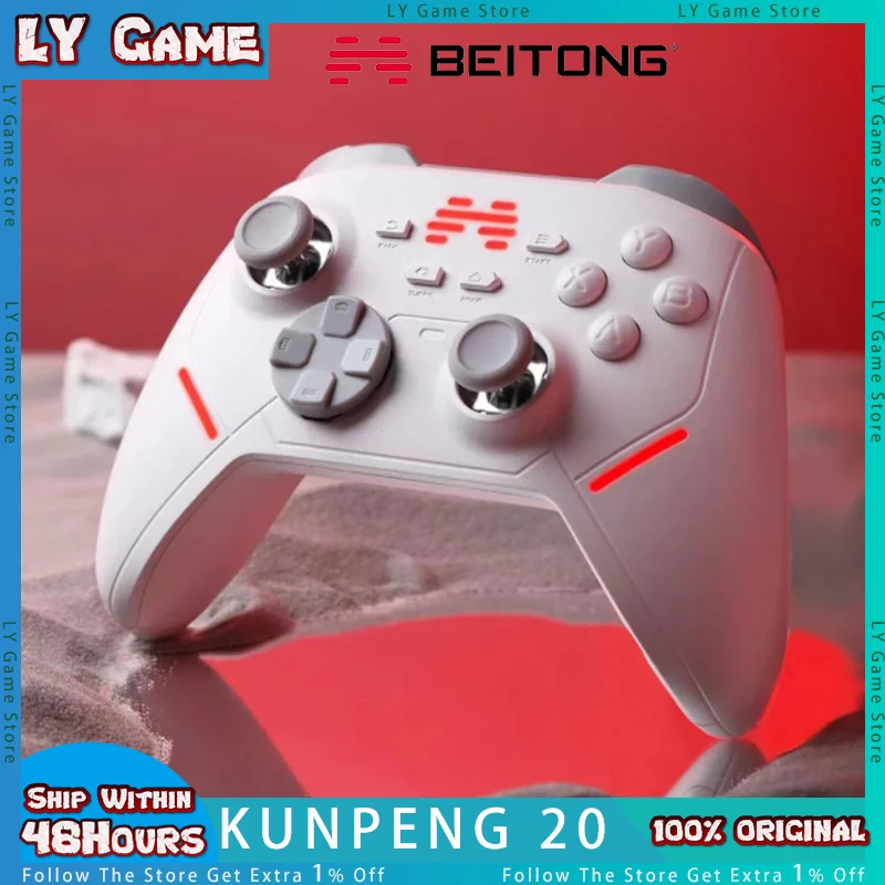 Beitong Kunpeng 20 Wireless Bluetooth Gamepad 1000HZ Returns XBOX Mechanical Buttons For NS PC Phone TV Custom Game Controllers