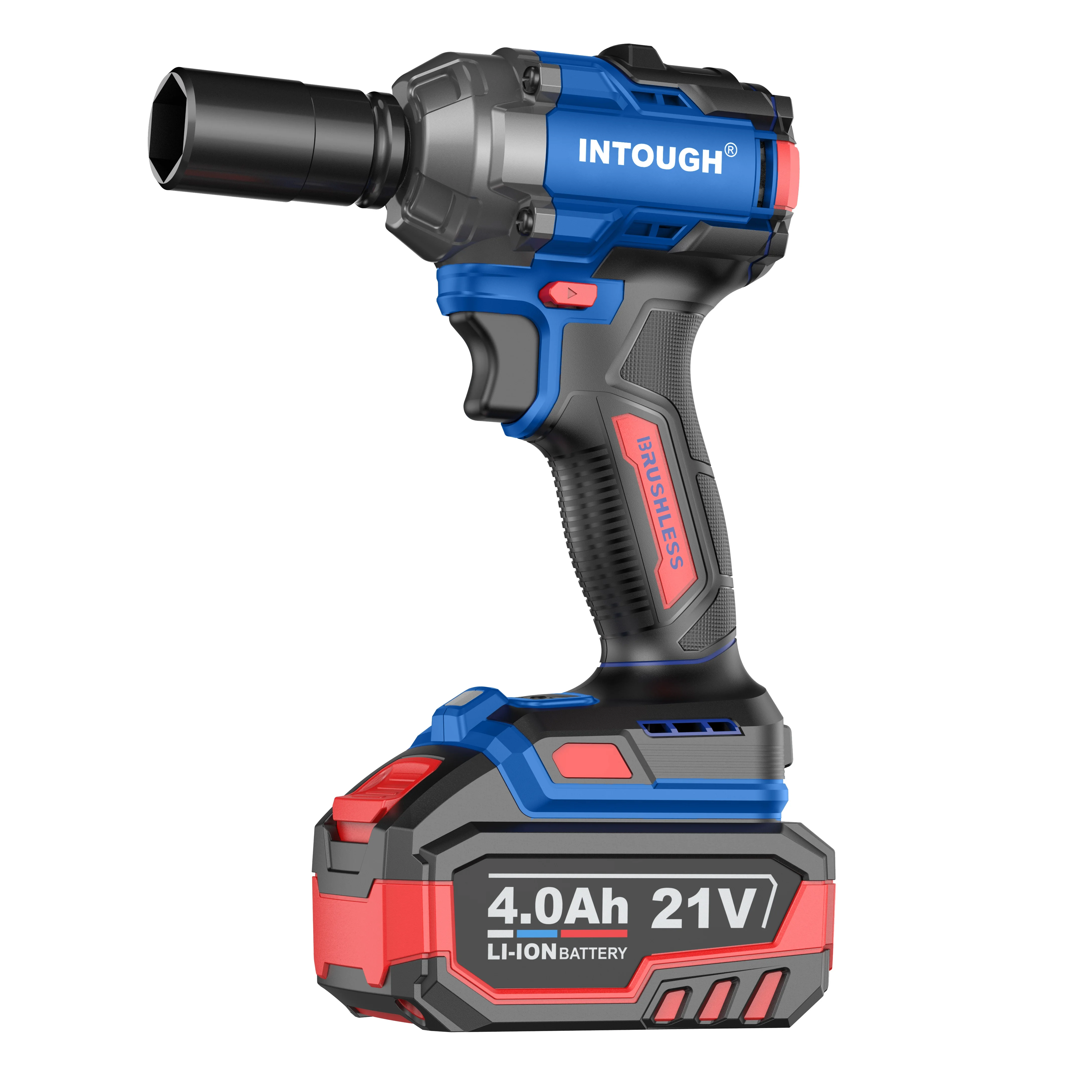 

INTOUGH 350nm High Torque Heavy Duty Li-ion Battery 1/2 Inch Cordless Brushless Impact Wrench