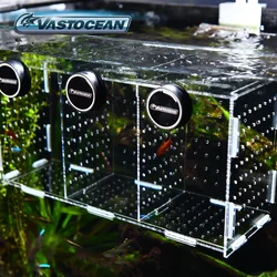 VASTOCEAN-Acrylic Hatching Isolation Box, Fish Tank, Magnetic Combined Breeding Box, Isolation Box, Aquarium Supplies