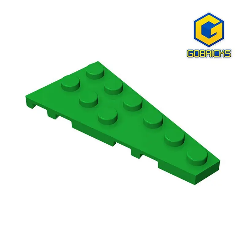 Gobricks GDS-550 Wedge, Plate 6 x 3 Right  compatible with lego 54383 pieces of children's DIY Building Blocks Technical