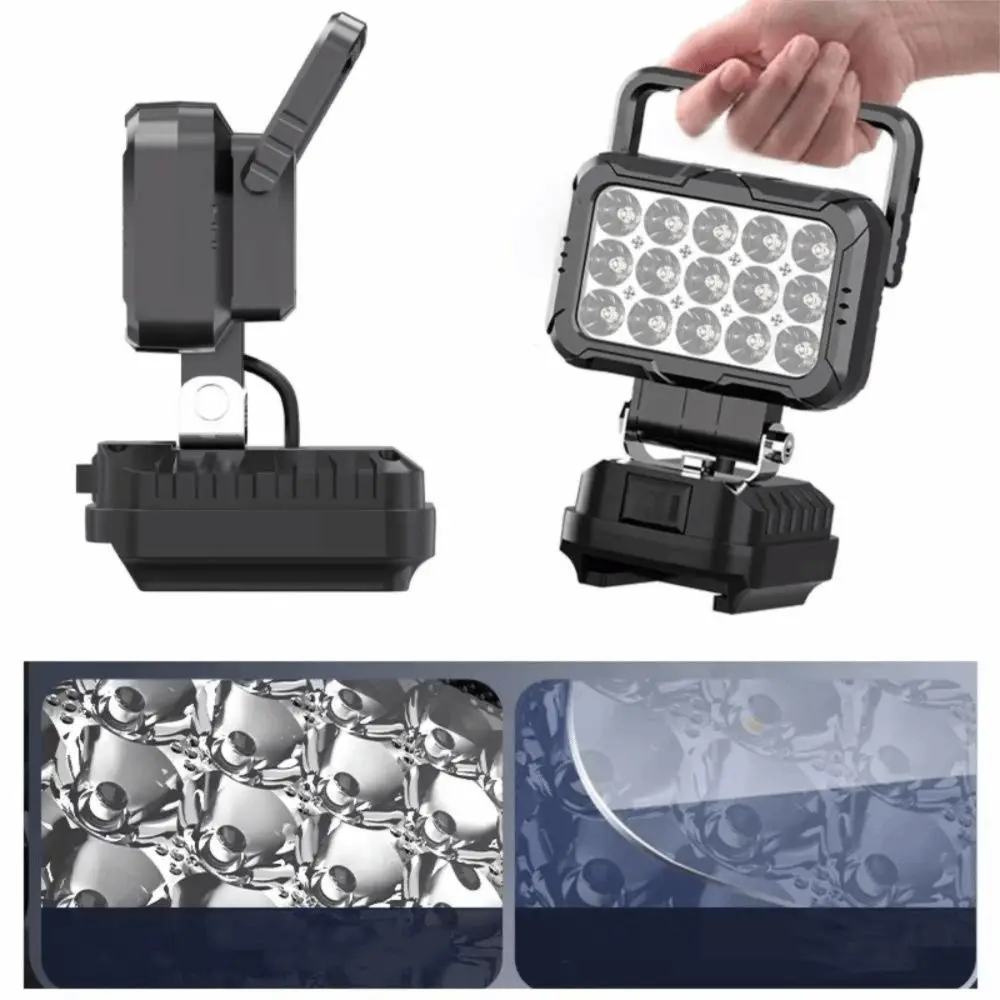 

New 15 Beads LED Working Light Portable Handheld LED Working Lamp Outdoor Flashlight for Makita 18V Li-ion Battery