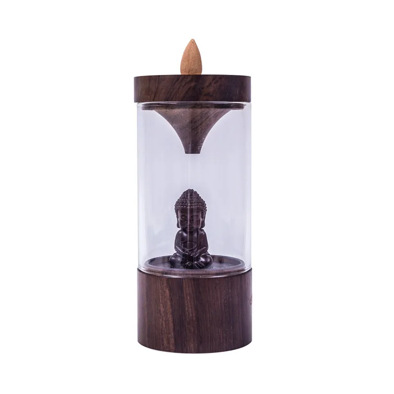 

Fragrance ware, semi-handmade creative ornament, indoor mahogany backflow incense burner