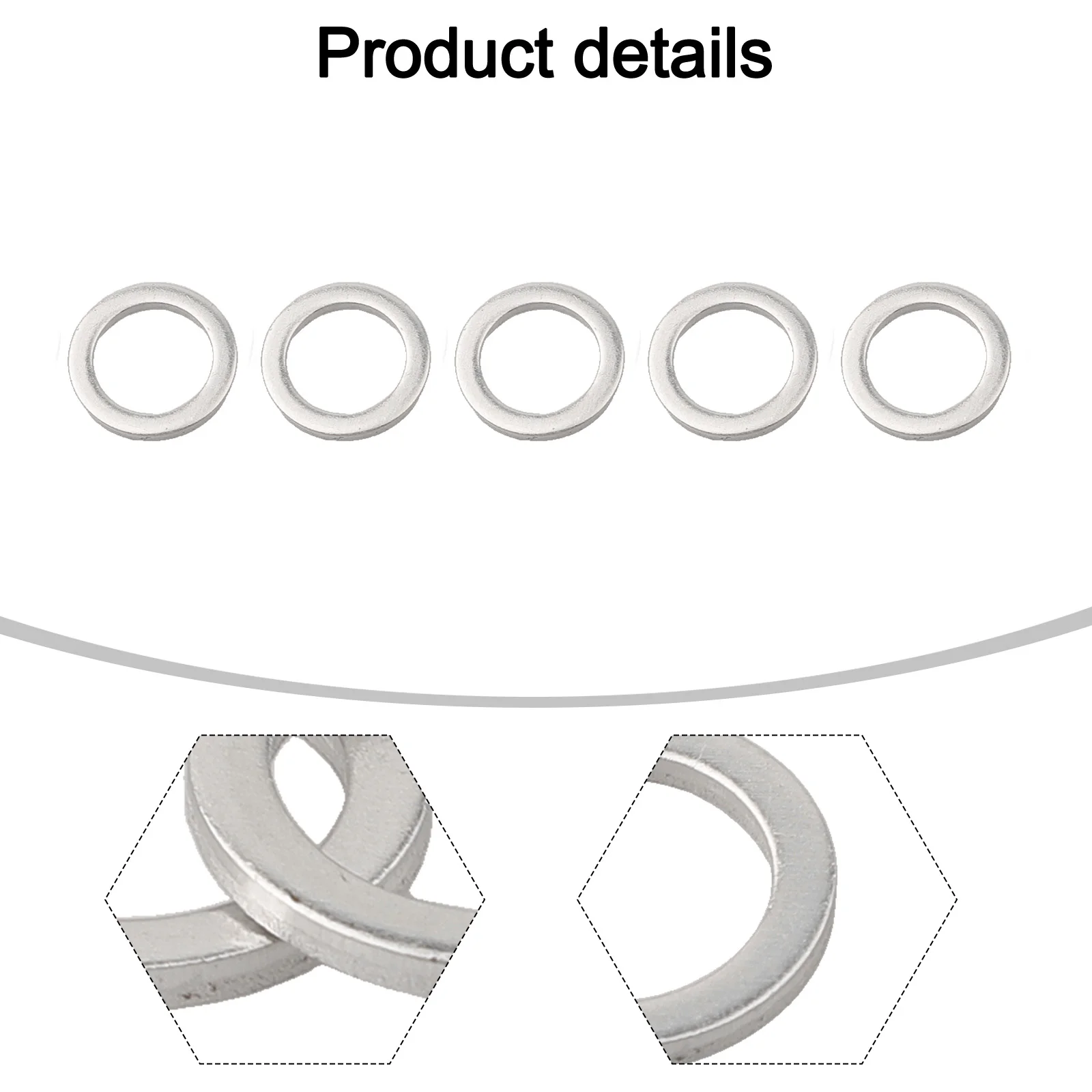 For Oil Drain As Shown In The Figure Screw Washer Wear Resistant Easy To Use Replacement Installation Auto Parts