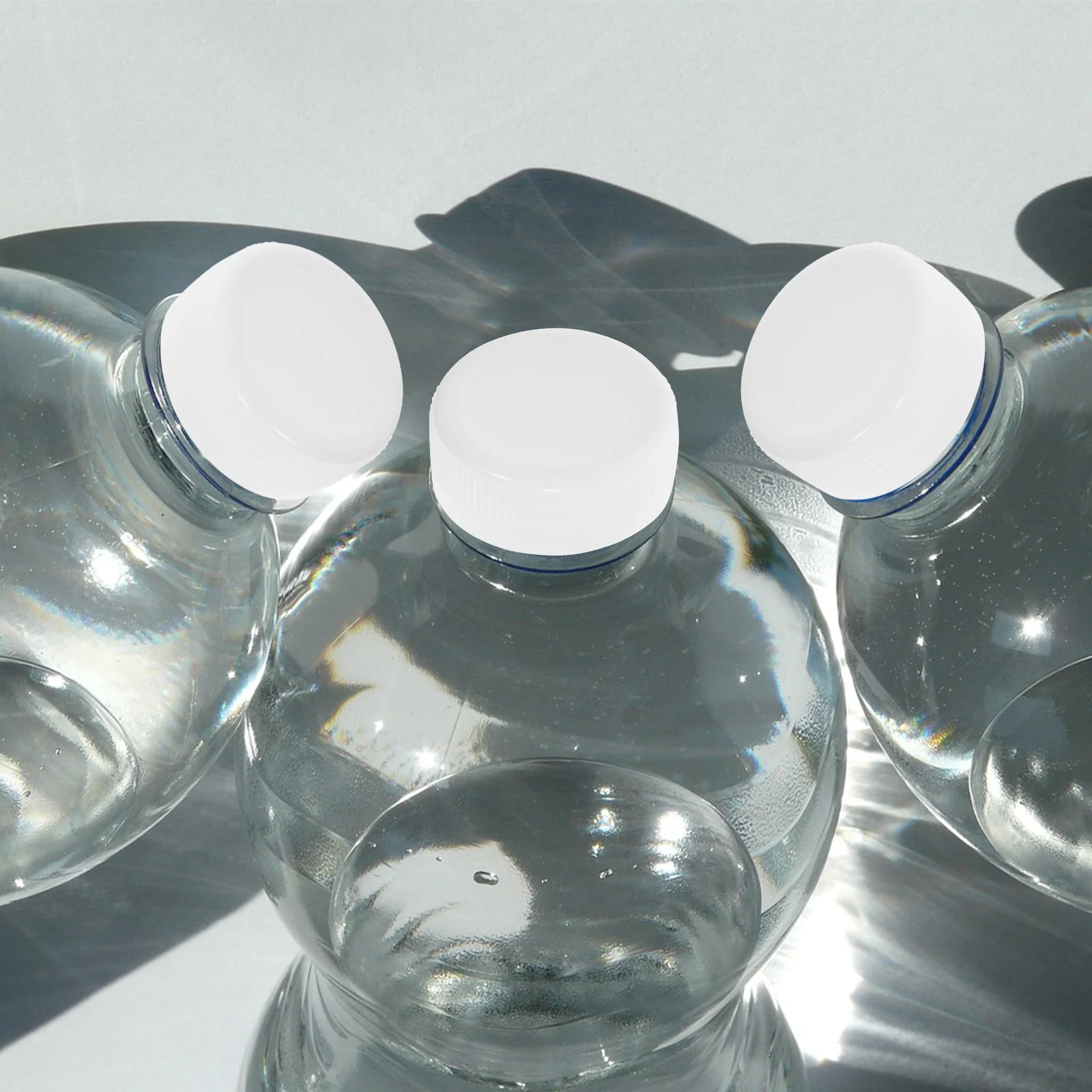 

100 Pcs Plastic Bottle Cap Caps Non-metallic Practice Black Reusable Tops or for Crafts Accessories with Screw