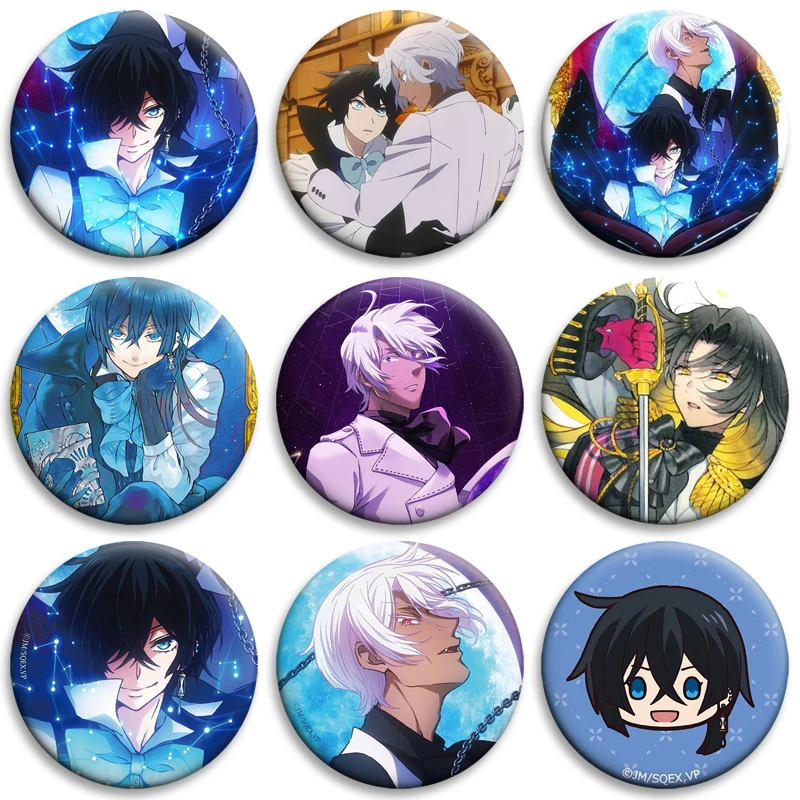 TV Animation The Case Study of Vanitas Button Lapel Pin Handmade Brooches for Clothes Decoration Backpack Accessories Badge Gift