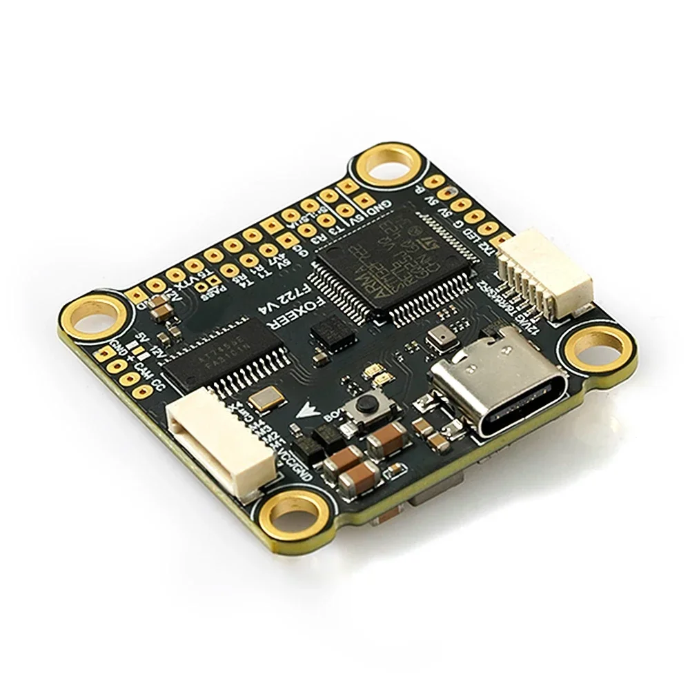 VivaSFOXEER F722 V4 Flight Controller ICM42688, Barometer, OSD, Black Box 16M, BEC DC5V/3A, DC12V/3A, 4-6S Lipo For RC FPV Drone