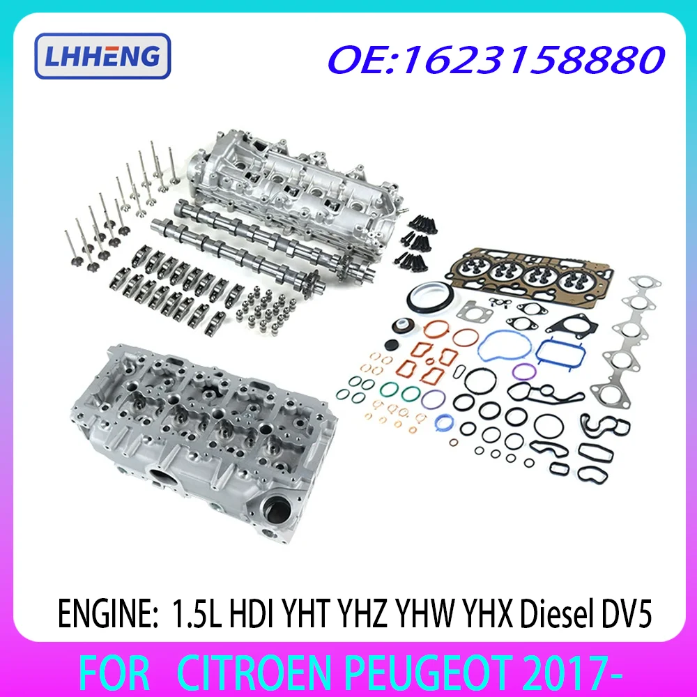 

DV5 Engine Cylinder Head Reassembly Kit FOR CITROEN PEUGEOT 1.5L 1.5 L T HDI YHT YHZ YHW YHX Diesel DV5R 2017-2026 1623158880