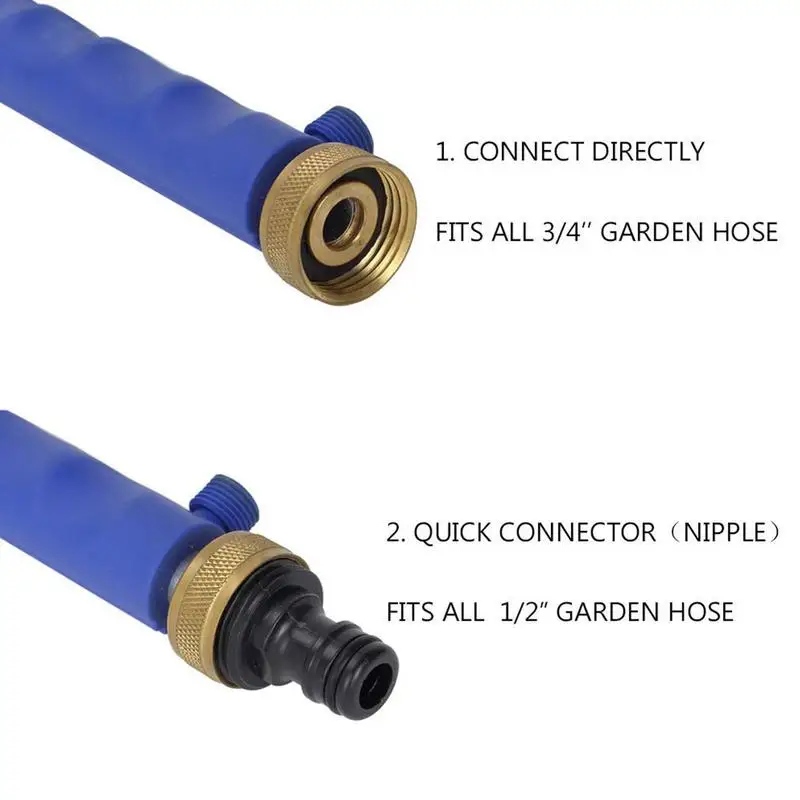 Water Hose Nozzle Wand High Pressure Hydro Jet Washer Sprayer Spraying Wand, With Nozzles & Extension Pipe Leak-Proof For Gutter