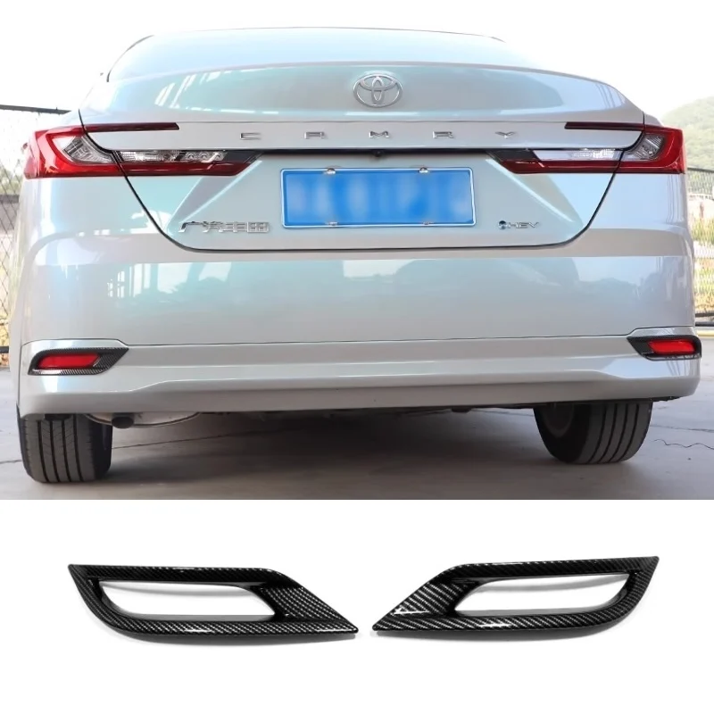 

ABS Chrome Rear Tail Fog Light Foglamp Frame Decorative Cover Trims For Toyota Camry XV80 2024 2025 Car Moulding Accessories