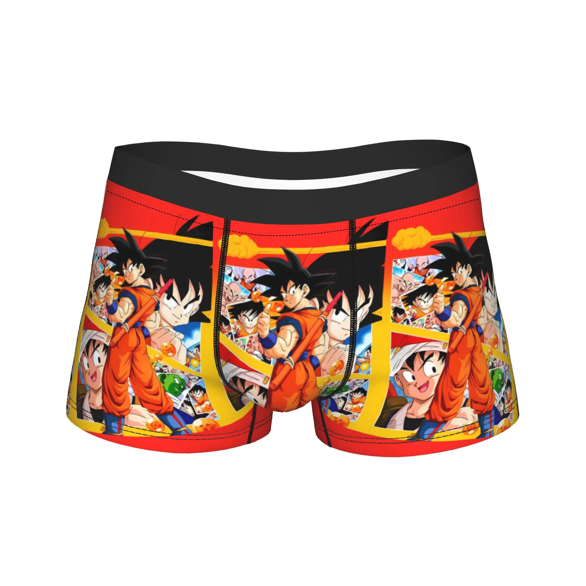 Goku & Friends D-Dragon B-Ball Boxer Shorts  3D Pouch Underwear Trenky Customs Boxer Brief Classic Males Underpants Plus Size
