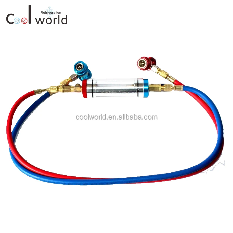 Auto A/C System test Tool Quick Charge Compressor Refrigerant Refrigerant and Oil Compatibility test Tool Kit - view 3