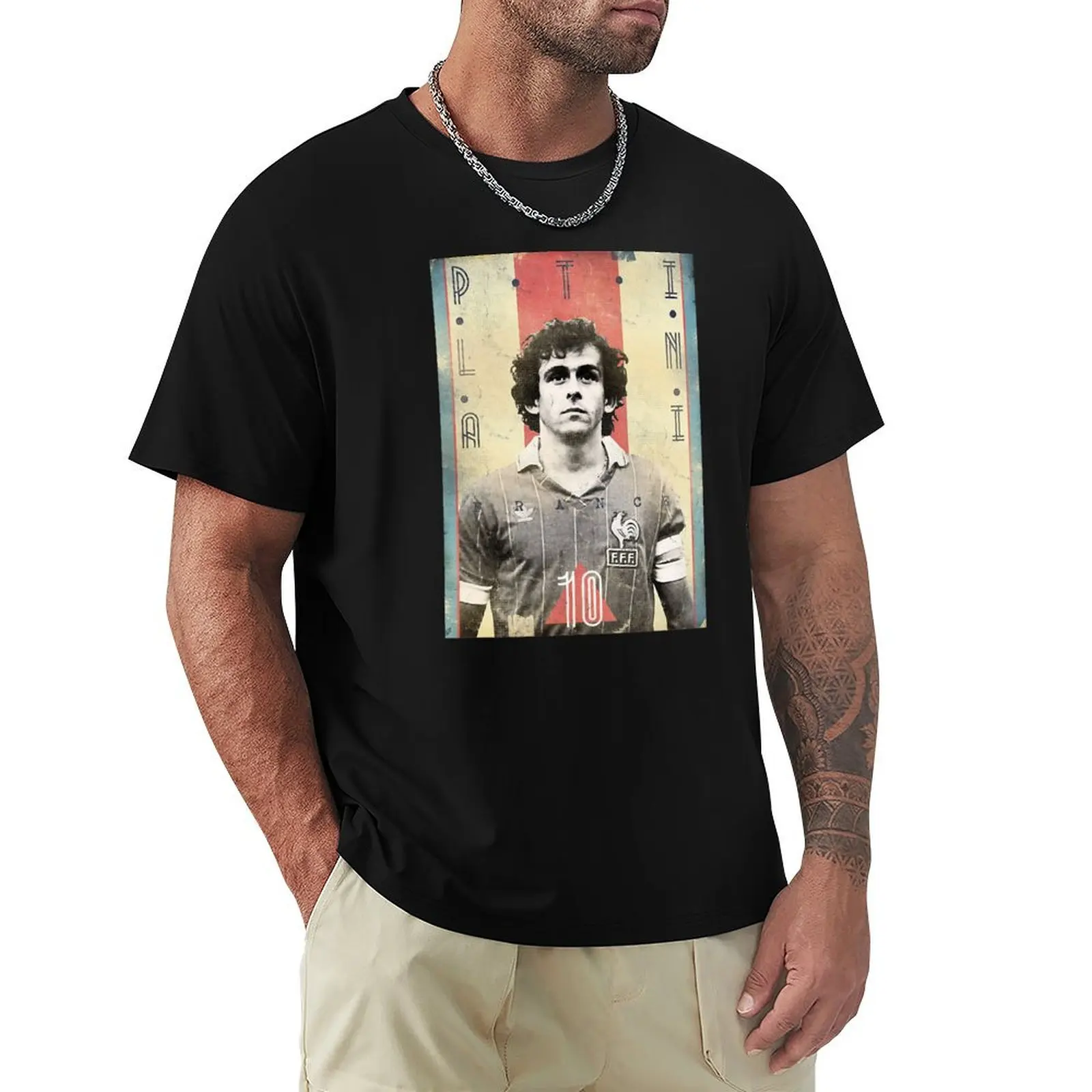 

Platini France T-Shirt oversized t shirt vintage graphic tee basketball graphic tees mens cotton t shirts