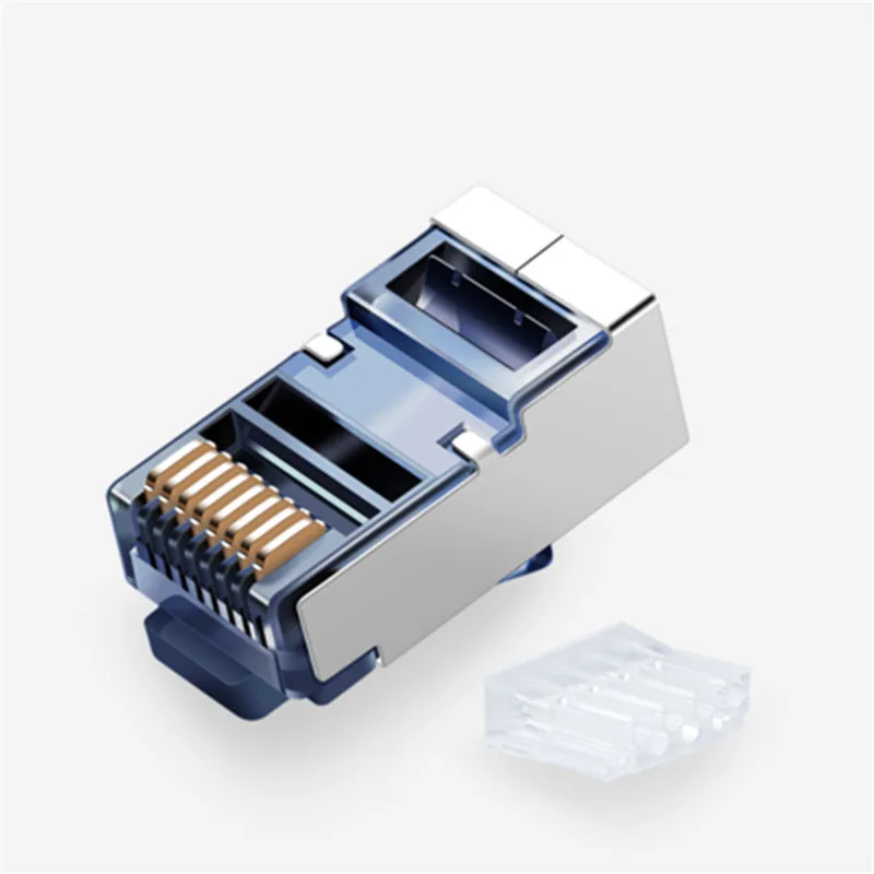Ethernet-Stecker Cat6a 6a RJ45-Stecker 8P8C 6U Zoll vergoldeter modularer Kopf Crimp RJ 45 für UTP FTP SFTP 1 mm Netzwerkkabel – Detail 11