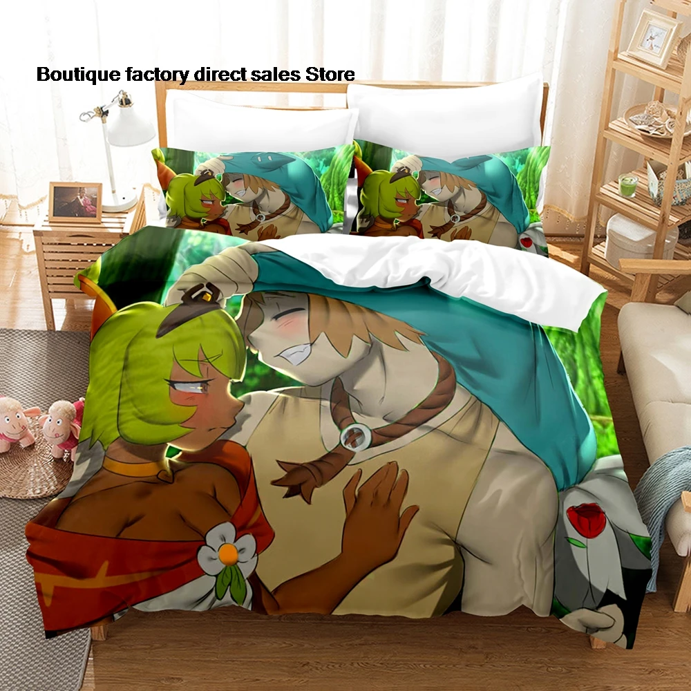 Wakfu Bedding Set Single Twin Full Queen King Size Bed Set Aldult Kid Bedroom Duvetcover Sets Wakfu 3D Print bed sheet set 1-4