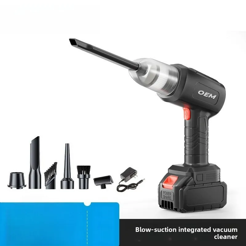 Car Vacuum Cleaner Suction and Blowing Integrated Dual-purpose Wireless Mini Car Household Electric 4500PA Large Suction